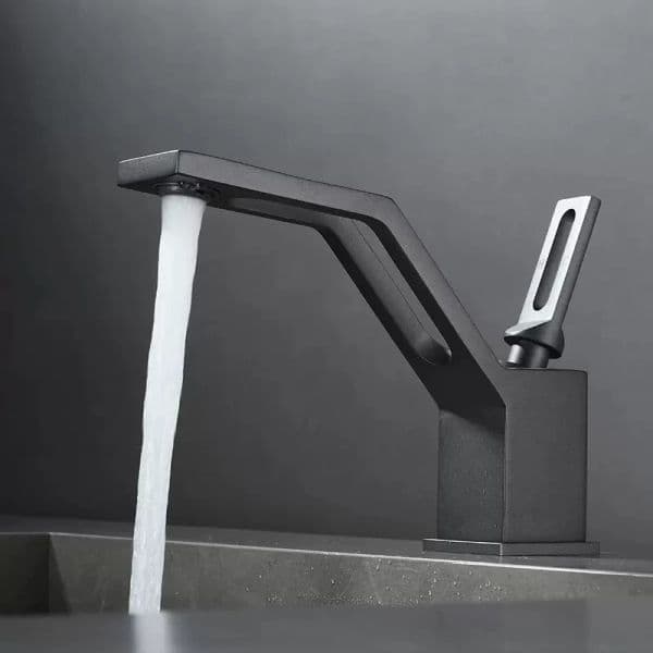 Basin Faucets Mixer Bathroom Sink Taps Hot and Cold Single Hole Bathroom hollow out Faucet Basin Crane Taps Wash Basin Mixers