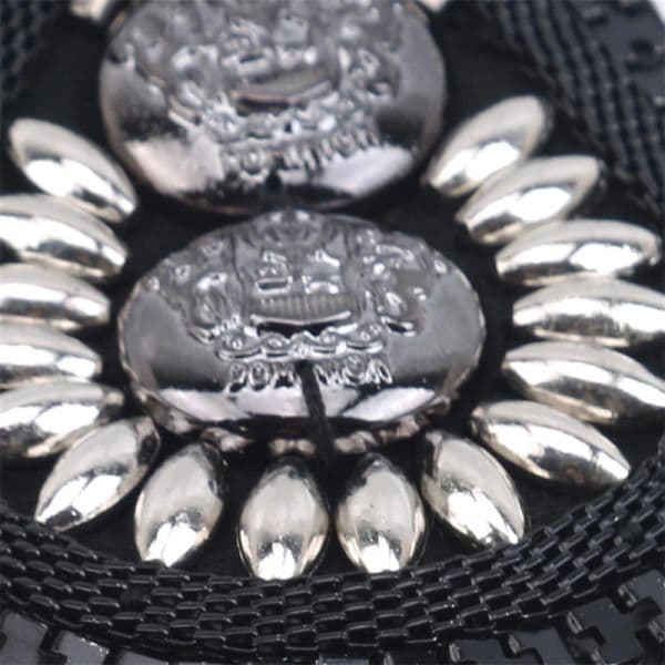 1pc Shoulder Vintage Handmade Tassel Chain Shoulder Boards Badge Brooch Suit Accessories