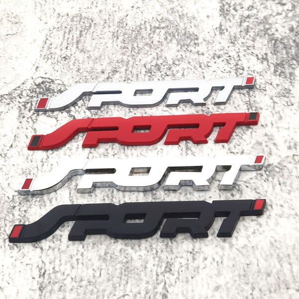 20x135mm 3D SPORT Car Sticker For Auto Truck Emblem Decal Auto Accessories