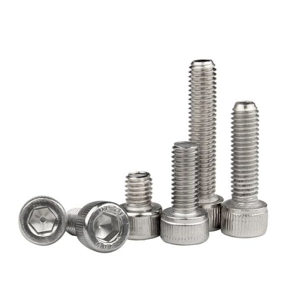 Tornillo hexagonal de acero inoxidable DIN912, tornillo de cabeza Allen, longitud de 2-50mm, 10-100 piezas, M1.4, M1.6, M2, M3, M4, M5, M6, 304 A2-70