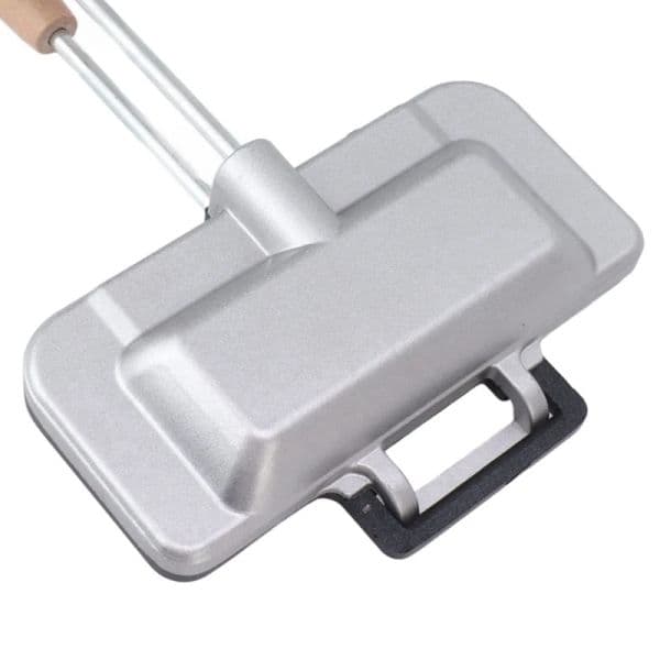 Double Sided Frying Pan, Pancake Pan Breakfast Sandwich Maker With Removable Wood Handle