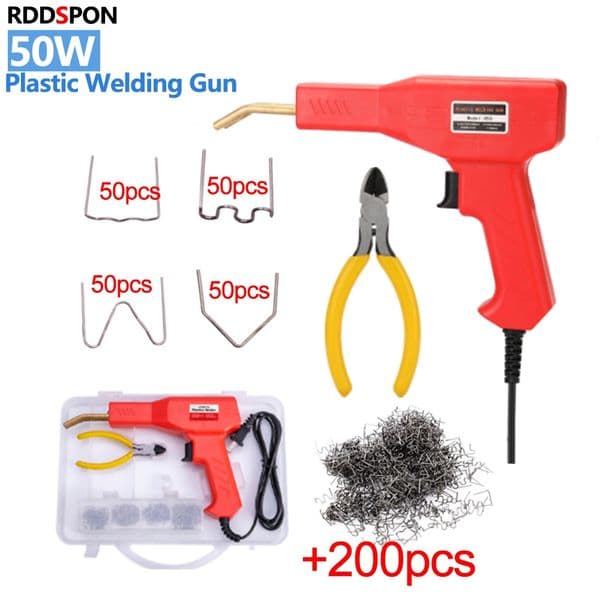 50W Handy Plastic Welder PVC Plastic Repairing Machine Hot Staplers Machine Car Bumper Repair Handy Plastics Car Repair Tool