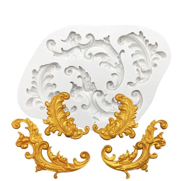 Decorative Pattern Silicone Cake Baking Mold Sugarcraft Chocolate Cupcake Resin Tools Fondant Decorating Tools