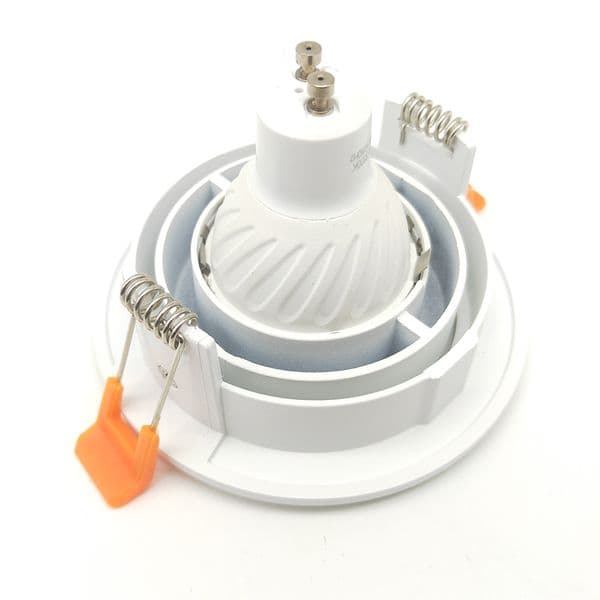 5pcs Recessed Adjustable Downlight Mounting Frame LED GU10 MR16 Socket Ceiling Lamp Holder Base Spot Light Fitting Accessories