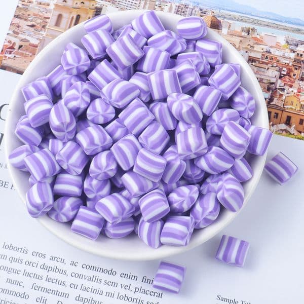 8pcs Kawaii Flat Back Polymer Clay Candy Sugar Swee DIY Resin Cabochons Crafts Making Phone Deco Scrapbooking DIY Accessories