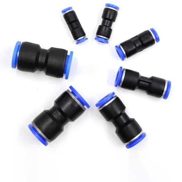PU Tire Accessories 10mm 8mm 6mm 12mm 4mm One-touch air water hose tube straight push fittings plastic quick connector tube