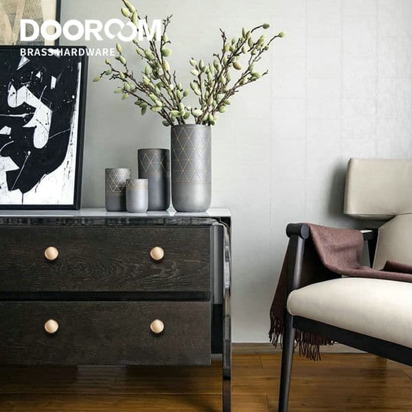 Dooroom Brass Furniture Handles Simple American Wardrobe Dresser Cupboard Cabinet Door Drawer Shoe Box Pulls Pastoral Knobs