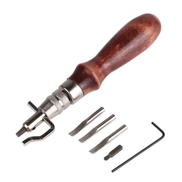 7-in-one leather grooving device edge holder edge trimmer edge line 5-in-one Multi-Function hand tool