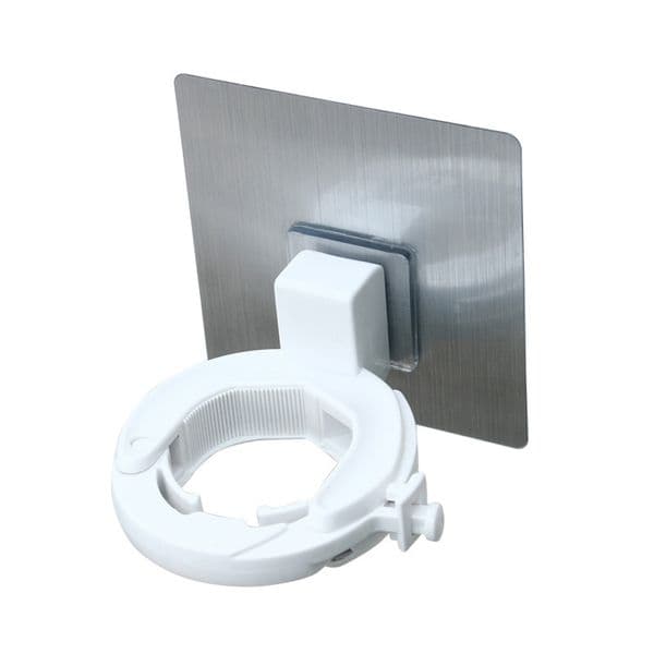 Bathroom Organizer Wall Mounted Shampoo Bottle Shelf Shower Gel Rack Stand Liquid Soap Holder Self Adhesive Shelves Hanger