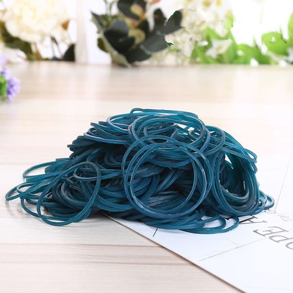 200Pcs 38mm Multicolor Rubber Band School Office Tying Gadgets Strong Elastic Rubber Bands
