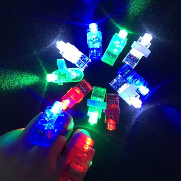 100pcs/lot Luminous Finger light Ring Led Toy For Party Glow Ring Gift Christmas Toys Light Up Toy For Kids Glow In The Dark