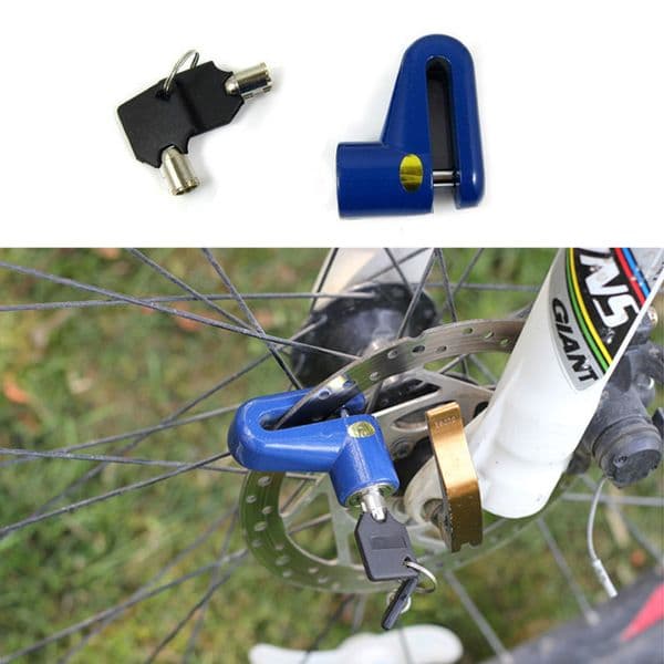 MTB/Road Bicycle Disc Brake Lock Portable Fast Electric Bicycle Motorcycle Disc Brake Lock Wire Cable Locks Outdoor Bike Lock