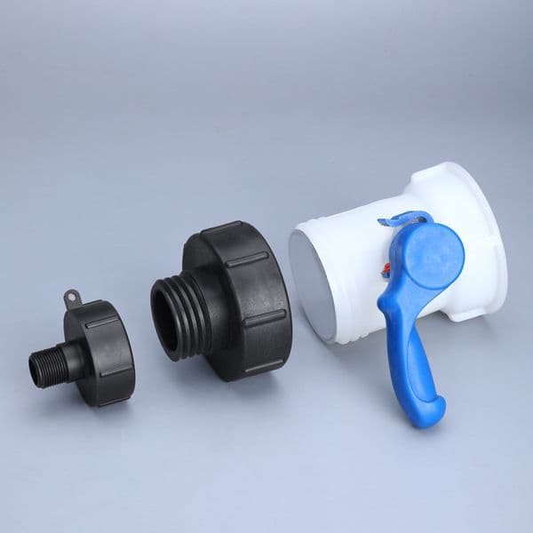 Black IBC Adapter S100x8 To Reduce S60x6 IBC Tank Connector Adapter Replacement Garden Water Connectors Hose Fitting Tools