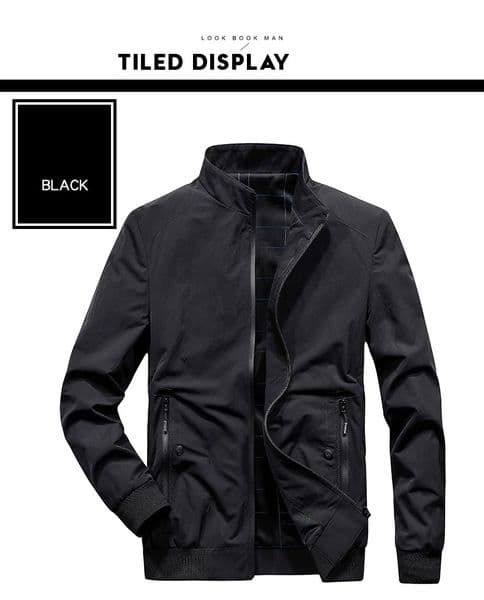 Bomber Jacket Men Autumn Quick Dry New Jackets Casual Windbreaker Mens Coat Outdoor Stand Collar Mens Outfit M-4xl