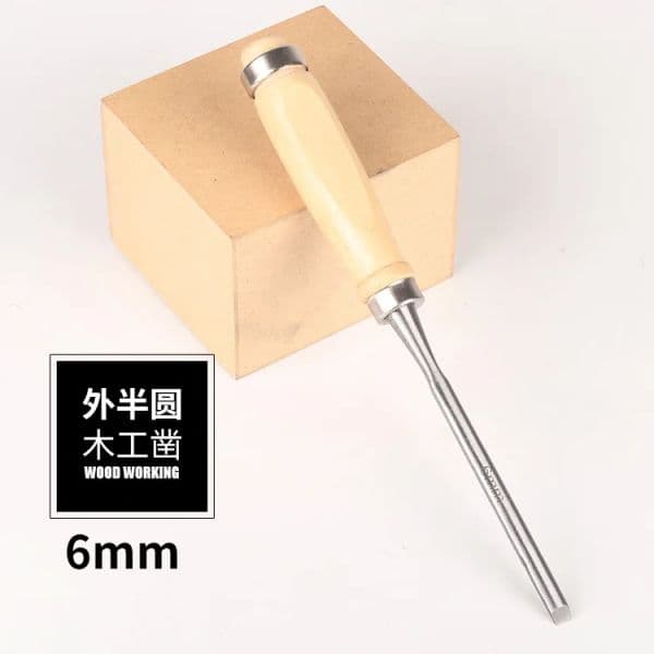 4pcs/set Carving Chisel Carpenter Tools Semicircle Woodworking Chisel Half-round Outer Edge Wood Carving Knife Carving Tools