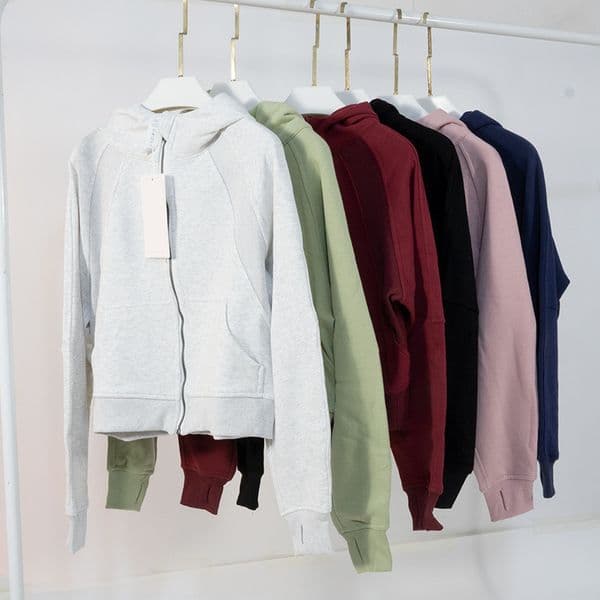 Sweatshirt Full Zip Yoga Hoody Hoodies Outdoor Fleece Thicken Sweaters Gym Clothes WomenTops Workout Fitness Thick Yoga Jackets