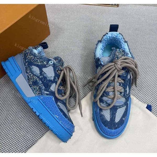 SKATE Sneaker Mens Trainer Shoes SKATE Shoe Designer Casual Shoes Skateboard Sneakers Embroidered Printing Trainers Brand Leather Sneakers