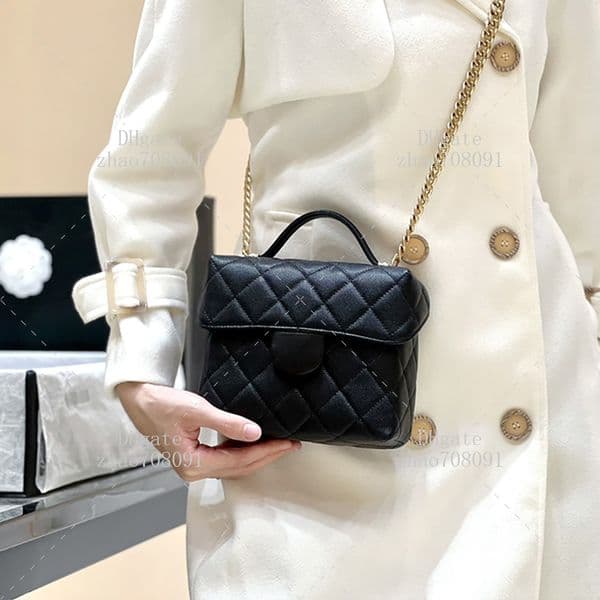 designer bag lady handbag 1:1 TOP quality 17.5cm Cowhide shoulder bag luxury cross body bag With box C488