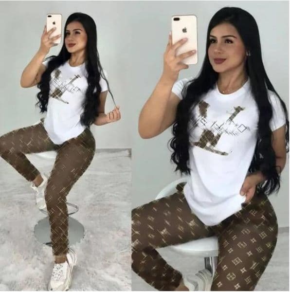 Designer Womens Tracksuits New Brand Fashion Casual Letter Printing Short sleeved Top Long Pants Womens Two Piece Set