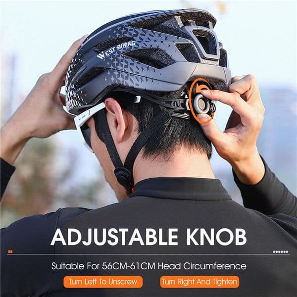 WEST BIKING Bike Helmet Detachable Magnetic Goggles Sun Visor MTB Road Bicycle Helmets Adjustable Size Adult Cycling Helmets L250808