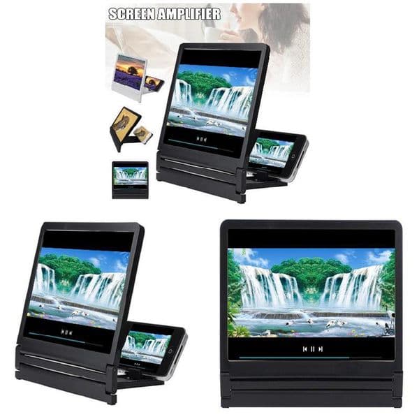 Smart Phone Holder and Magnifier High-Definition Optical Amplifier and Shelf for Watching Movies Smartphones