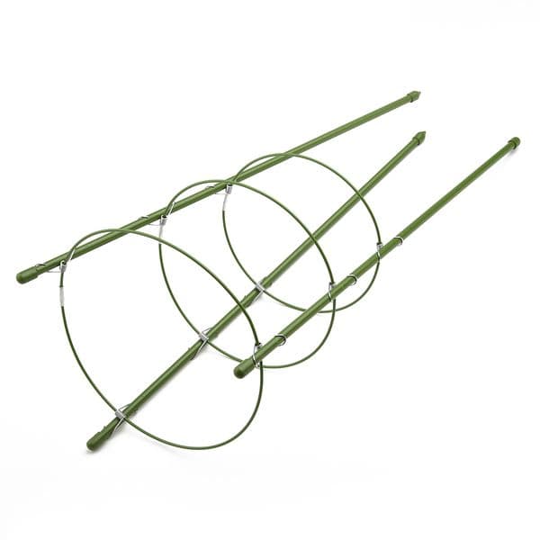 45cm Durable Climbing Plant Support Cage Trellis Tomato Flowers Stand 3*Circle+3*Support Frame Plant Cages For Home Garden
