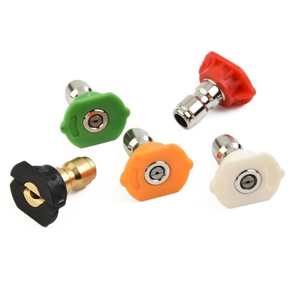 Pressure Washer Spray Nozzle Tips 0 15 25 40 Degree Multiple Degree Quick Connector Quick Release High Quality