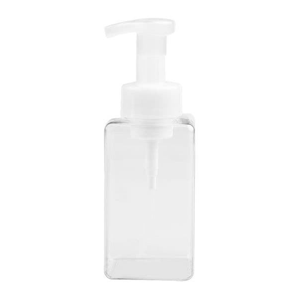 Bathroom Pump Bottle 450ml Clear Plastic Reusable Travel Dispenser Soap Foaming Suds Kitchen Empty Transparent