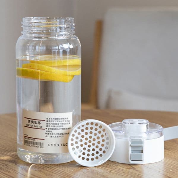 350/550/800Ml Water Bottle with Time Scale Portable Transparent Large Capacity Water Bottle Sports Water Cup Plastic Handy Cup