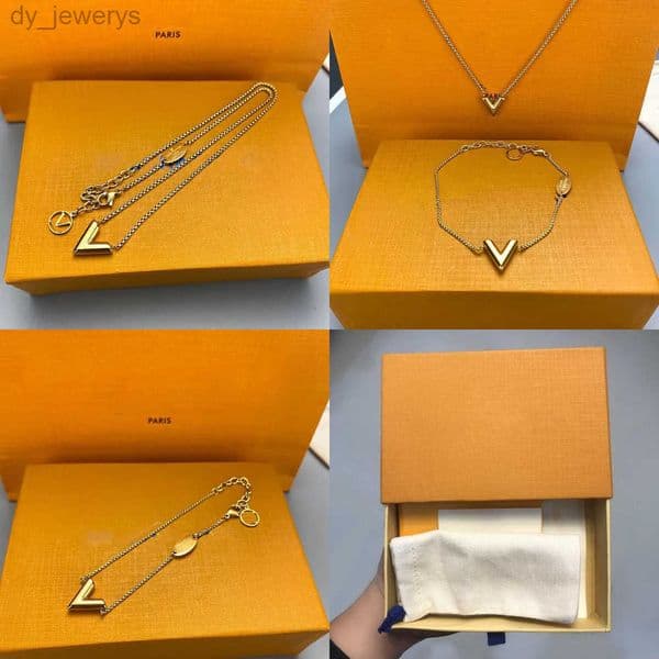 Designer brand necklace pendant jewelry man cjeweler letter plated gold silver chain for men woman trendy tiktok have necklaces jewellery QX05