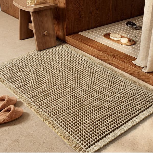 Bathroom Floor Mats Bathroom Door Anti-slip Foot Mats Household Water-absorbing Quick-drying Mats Toilet Floor Towels Bathroom Carpet
