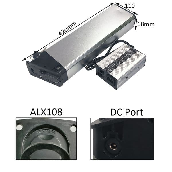 ALX Foldable 21700 48V 52V Built -in 20Ah for G-FORCE NEW T42 750W Aniioki A7 Pro Battery AKKU Replacement