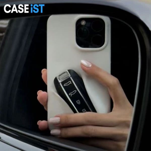 CASEiST Luxury Car Key Phone Case Soft 3D Limousine Vehicle keys Holder New Designer Clip Mount Mobile Cover For iPhone 15 14 13 Pro Max
