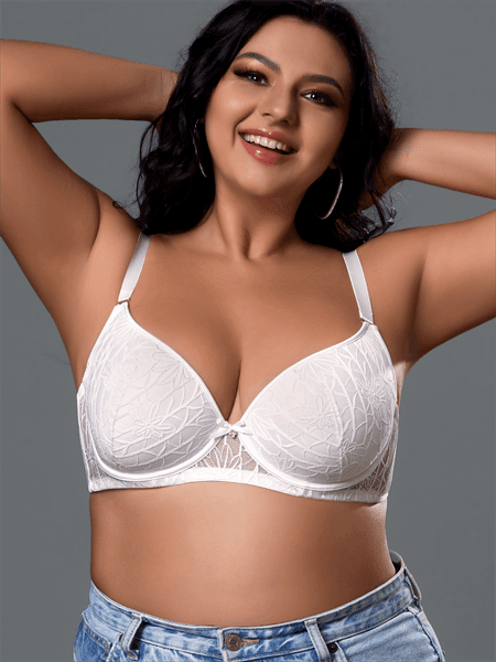 Large Thin Lace Edge Sexy Fashion Steel Rim Bra-K0538D