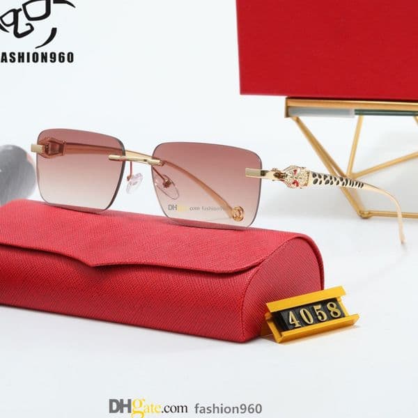 bulk sunglasses for men designer glasses Luxurious Rimless Sunnies - Designer Prescription Sunglasses in Rectangular Style diamond cut glasses sunglasses box case