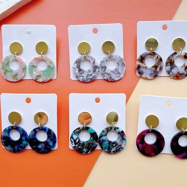 1-327 Layered earrings for women, fashionable and simple, face-slimming earrings
