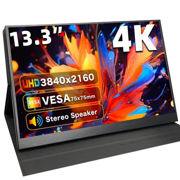 13 3 inch high definition display portable ultra high definition 4k lcd touch screen computer monitor expansion sub screen