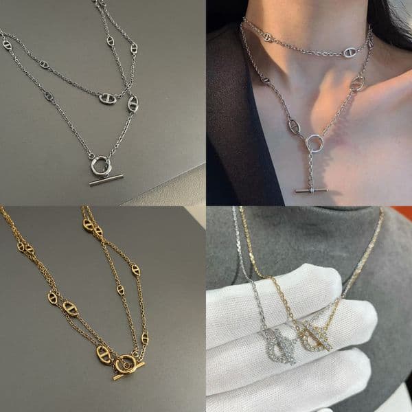 Luxury long ot sweater chain v gold overlapping wearing designer jewelry with diamonds necklace