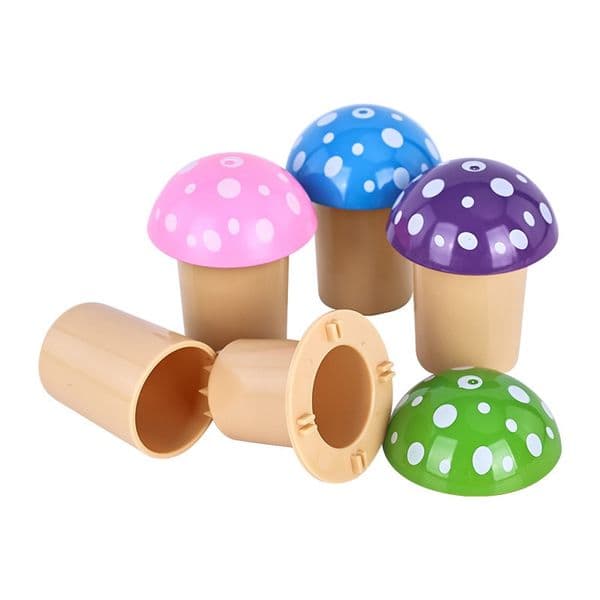 Mushroom plastic cigarette grinder Three layer detachable 60mm Herb grinders