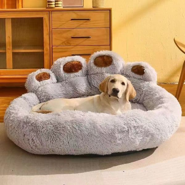Pet Cave Donut Bed for Cats & Small Dogs - Soft Wool Nest