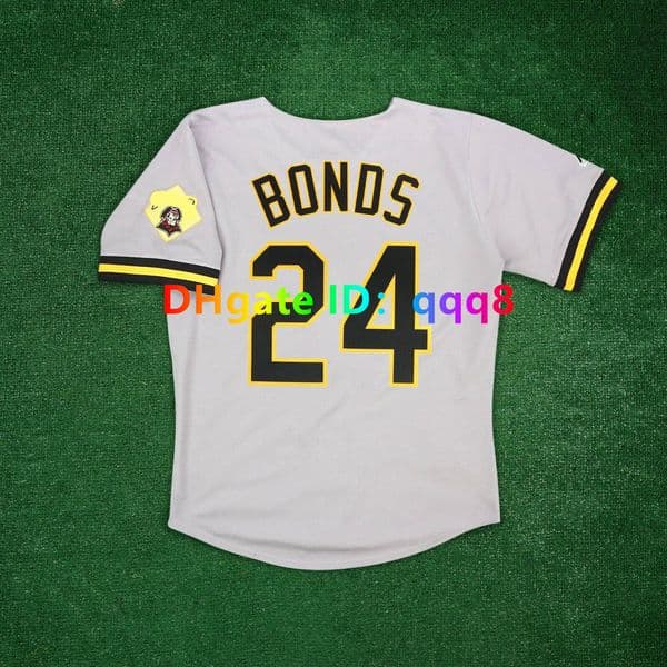 Barry Bonds Dock Ellis Pirate Throwback Baseball Jerseys Willie Stargell Bill Mazeroski Jason Kendall Andy Van Slyke Roberto Clemente