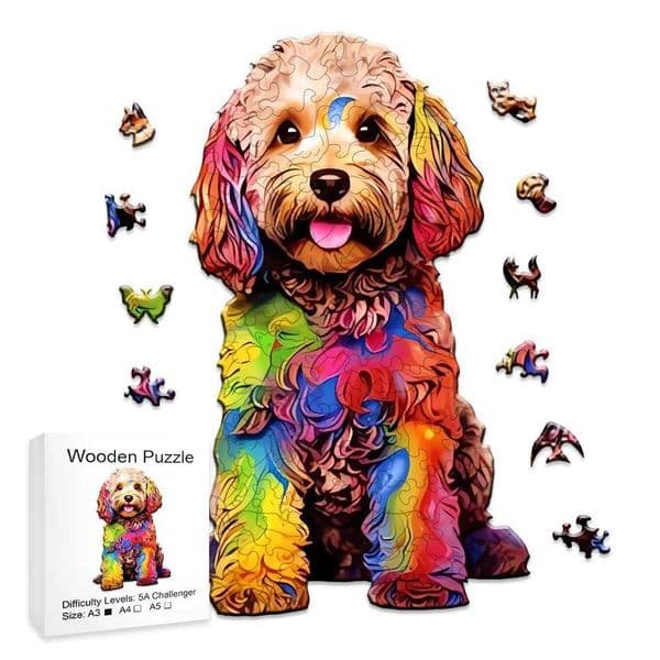 Mysterious Animal Puzzles Jigs PuzzleS Dog Puzzles Gift for Adult Kids Educational Fabulous Gift Interactive Games Wooden ToysXJ241212