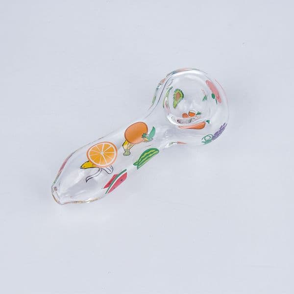 Vaping_Dream Y328 Spoon Smoking Pipe About 4 Inches Colorful Fruit Style Glass Hand Pipes Best Holiday Gift