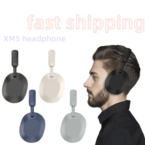 for XM5 Headphones Earphones Noise Cancelling Bluetooth Headband Sports Head Wireless Mic Headset 3