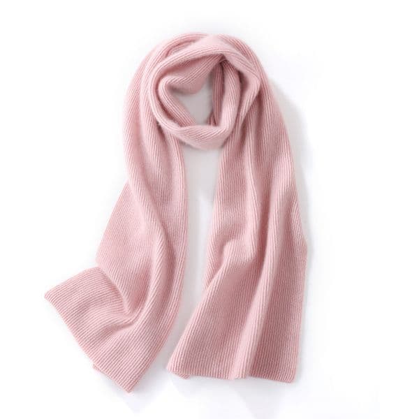 New C11535 Autumn and winter solid color cashmere scarf unisex knitted scarf sweet thick warm simple neck