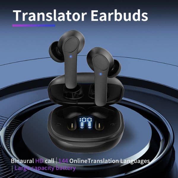 B11 Translation Headphones Real Time Bluetooth Earbuds Translator 144 Languages Simultaneous Business Interpretation Earphones