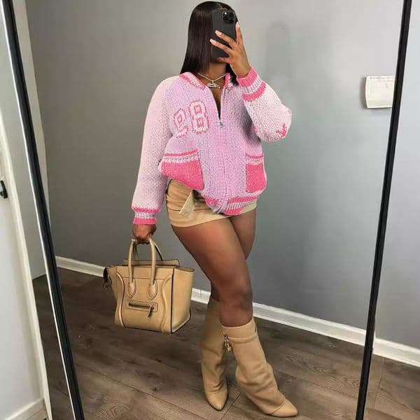 Knitted Jacket Sweaters Cardigan Sexy Long Top Y2k Streetwear Winter Clothes Women 2024 Elegant Crocheted Coats Knitwear