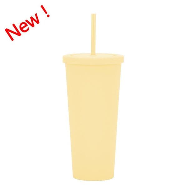 24oz Stainless Steel Coffee Tumbler with Straw Double Wall Vacuum Insulated Leakproof Travel Mug for Hot Cold Drinks