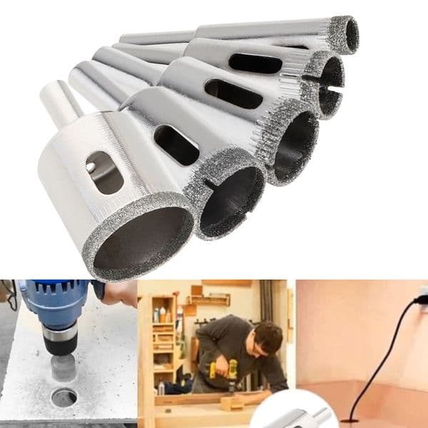 1pcs Diamond Core Hole Saw Drill Bit Kit Woodworking Hole Opener Tools Wood Circle Hole Saw Cutter for Tile Glass Marble Ceramic