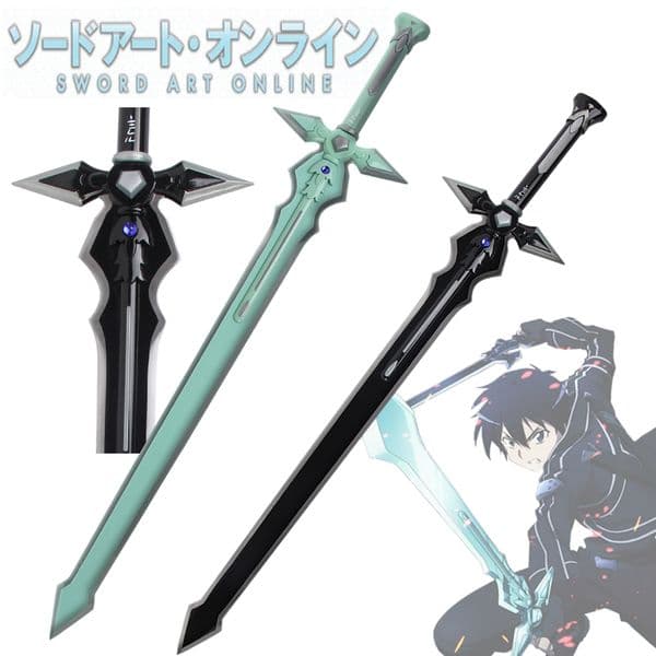 Sword Art Online, Kirito Kirigaya Dark Repulser Sword, Real Steel Blade, Cosplay Decorative